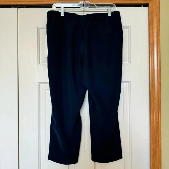 Lululemon On The Fly Pants‎ Mid Rise Work Relaxed Crop True Navy Blue 10 - Picture 6 of 9